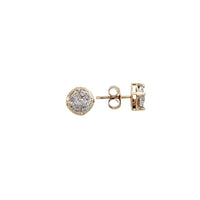 Two-Tone Diamond Stud Earrings (10)