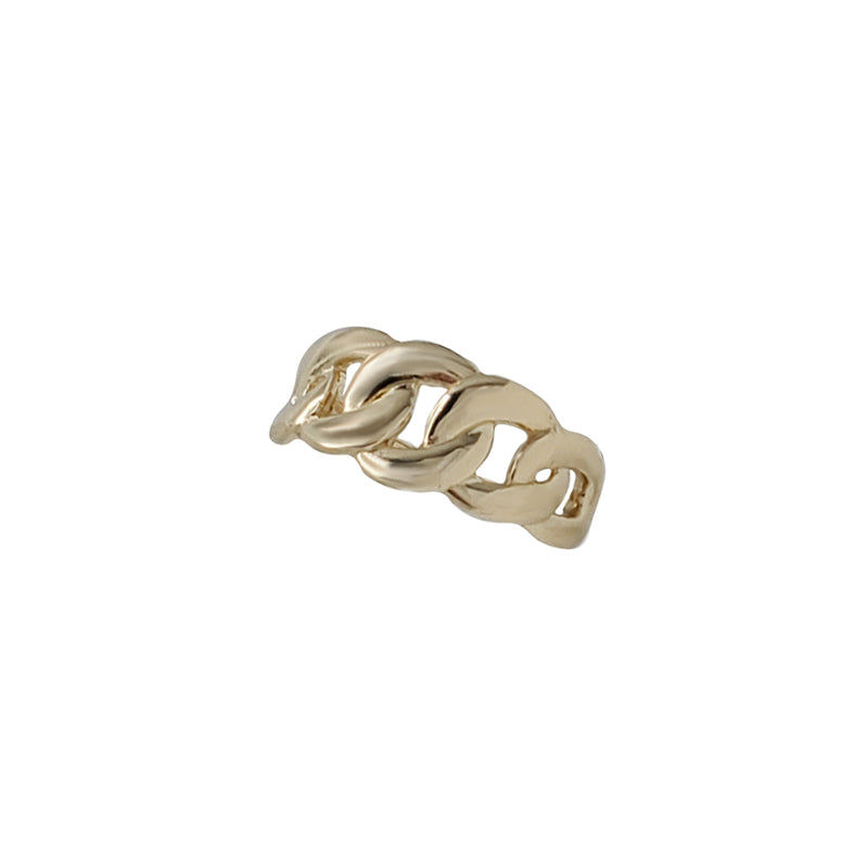 Plain Cuban Ring (14K)