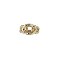 Textured Puff Cuban Ring (14K)