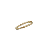 Yellow Gold Twisted Dome Ring (14K)