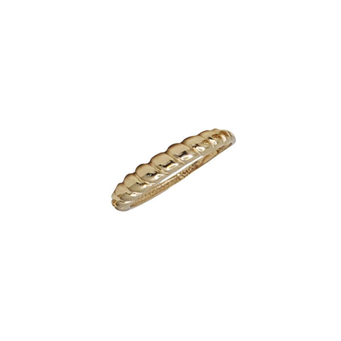 Yellow Gold Twisted Dome Ring (14K)