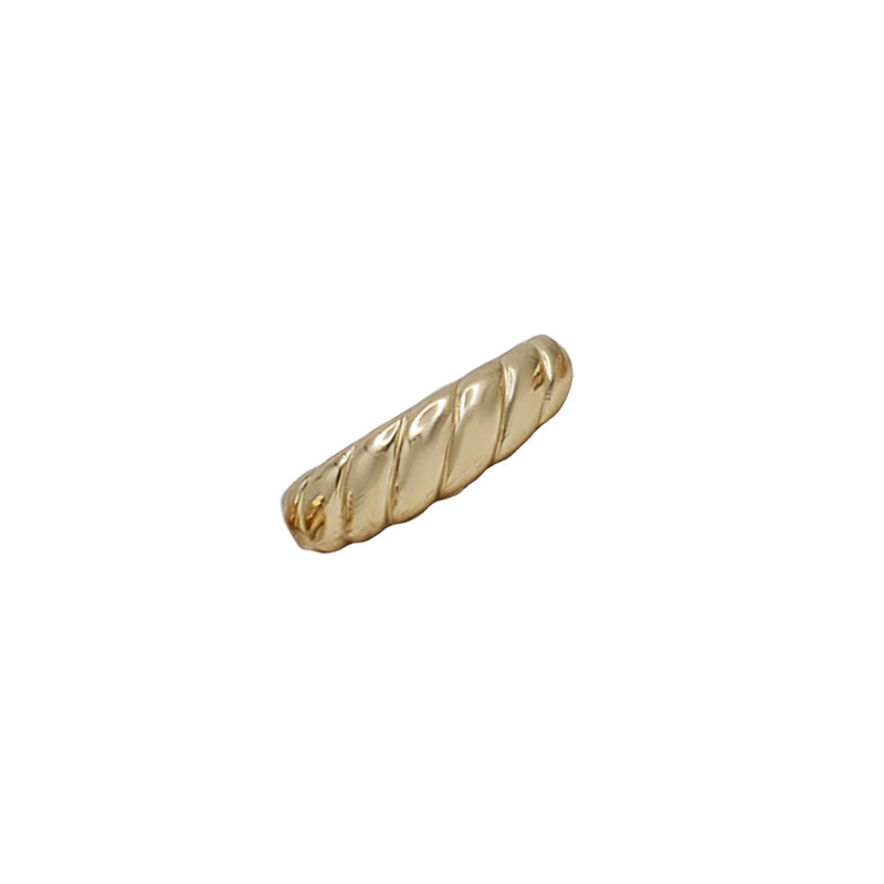 Yellow Gold Twisted Dome Ring (14K)