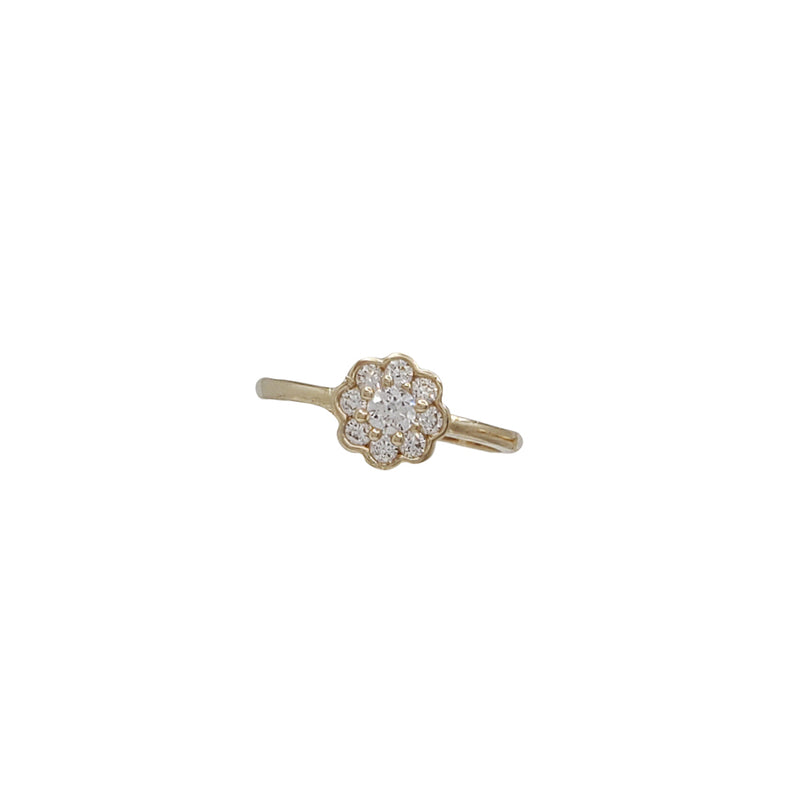 [Baby-Kid's] Zirconia Flower Ring (14K)