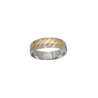 "S-Cut" Wedding Band Ring (14K)