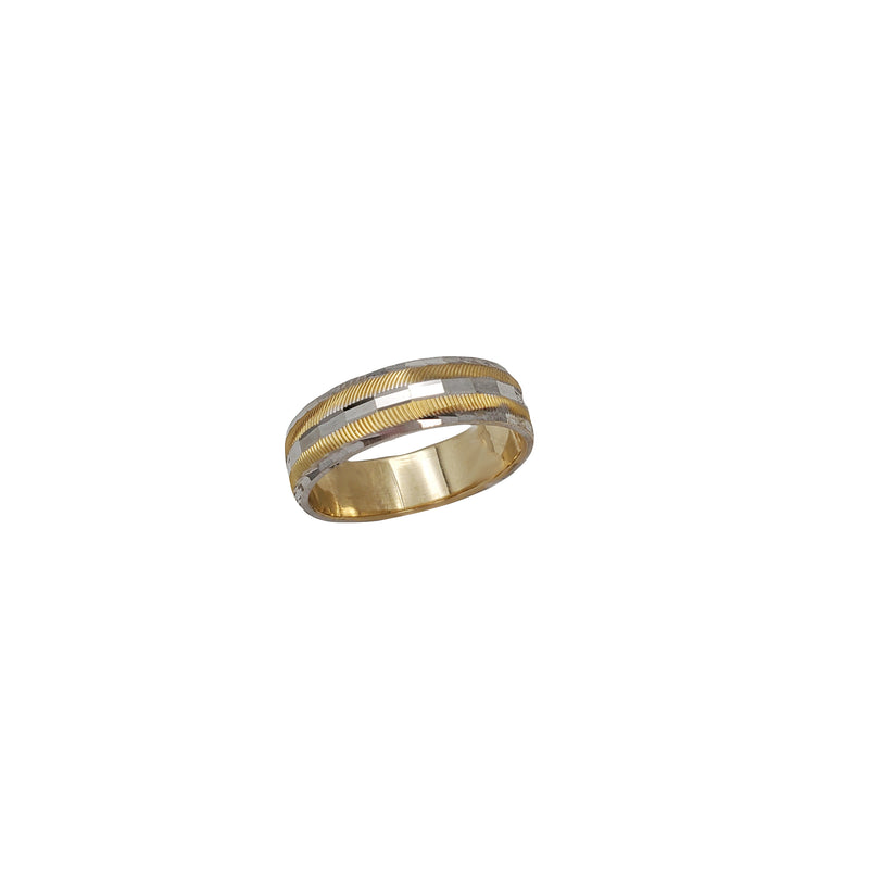 Two-Tone Disco-Cut Ring (14K)