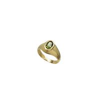 Oval Zirconia Kid/Pinky Signet Ring (14K)