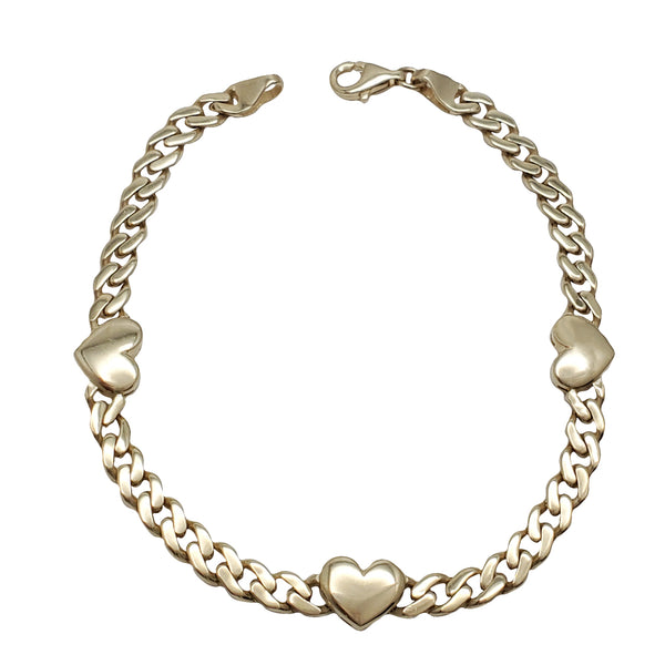 Plain Heart Fancy Bracelet (14K)