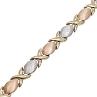 Tricolor XO Fancy Bracelet (14K)