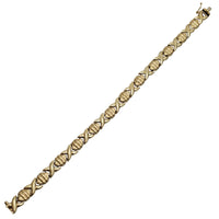 Yellow Gold Textured Fancy Bracelet (14K)