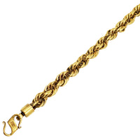 [S clasp] Solid Rope Bracelet (18K)