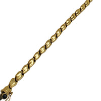 CZ Fancy Link Bracelet (18K)