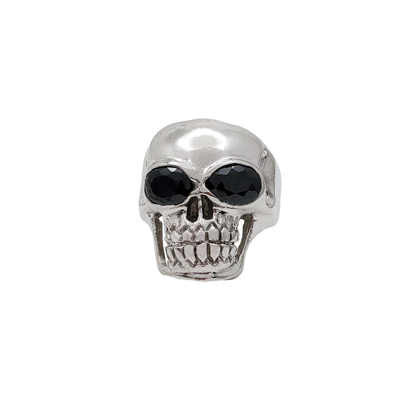 Black Onyx Skull Ring (14K)