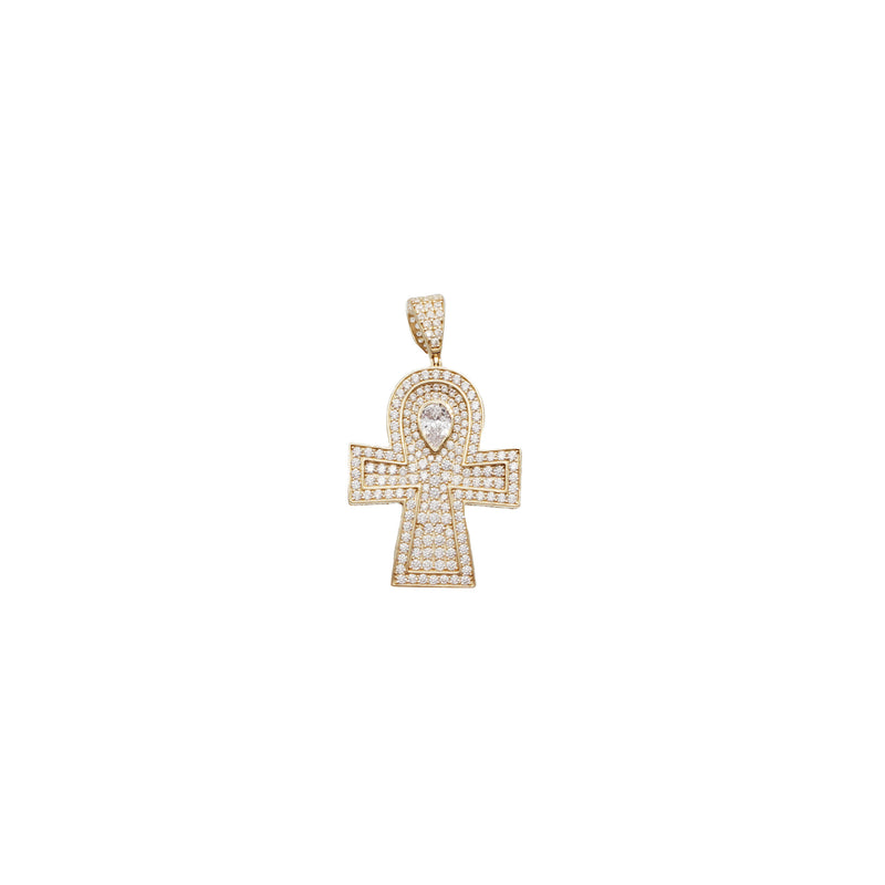 Zirconia Ankh Pendant (14K)