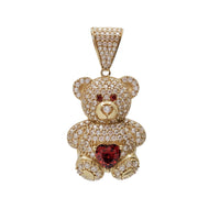 Zirconia Teddy Bear Pendant (14K)