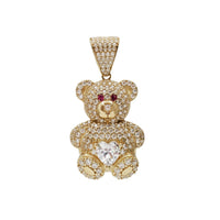 Zirconia Teddy Bear Pendant (14K)