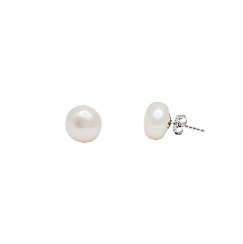 Pearl Stud Earring (Silver)