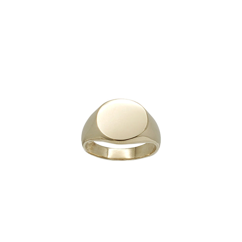 Round Shaped Signet Ring (14K)