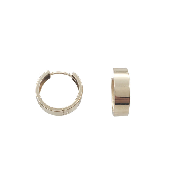 Plain Huggies Earrings (14K)