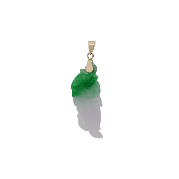 Jade Fish Pendant (14K)