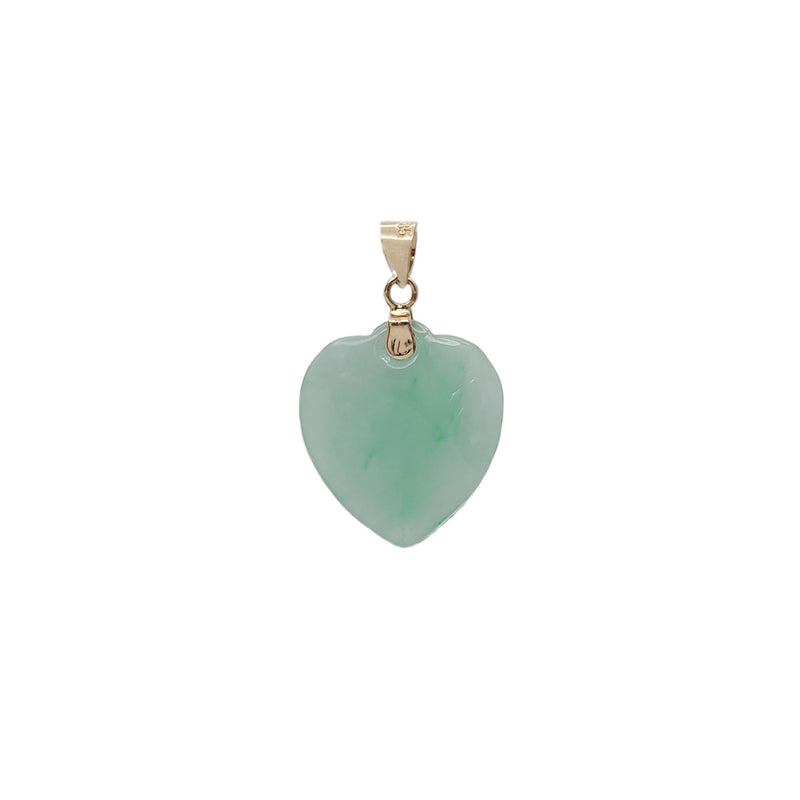 Jade Heart Pendant (14K)