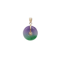 [福] Jade Happiness/Blessing Round Disc Pendant (14K)