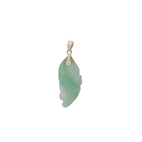 Jade Fish Pendant (14K)