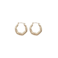 Twist Hoop Earrings (14K)