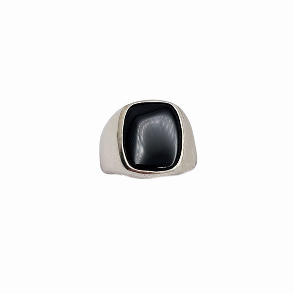 Black Onyx Signet RIng (Silver)