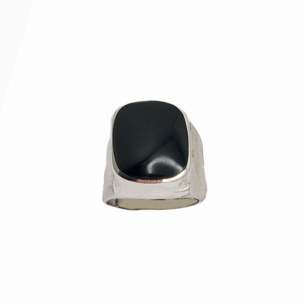 Black Onyx Signet RIng (Silver)