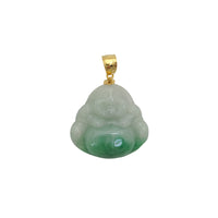 Happy Buddha Jade Pendant (14K)