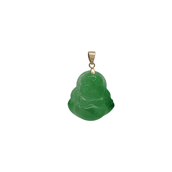 Jade Buddha Pendant (14K)