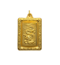 Lucky Chinese Dragon Pendant (24K)