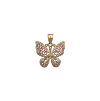 Zirconia Butterfly Pendant (14K)