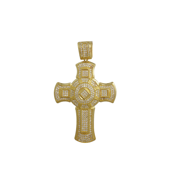 Ice-Out Cross Pendant (Silver)