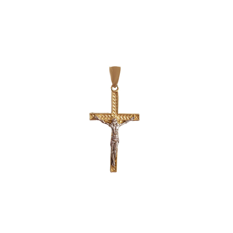 Two-tone Cross Pendant (10K)