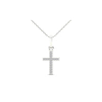 Mini Diamond Cross Pendant (14K)