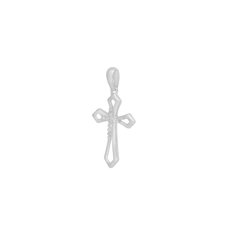 Diamond Cross Pendant (14K)