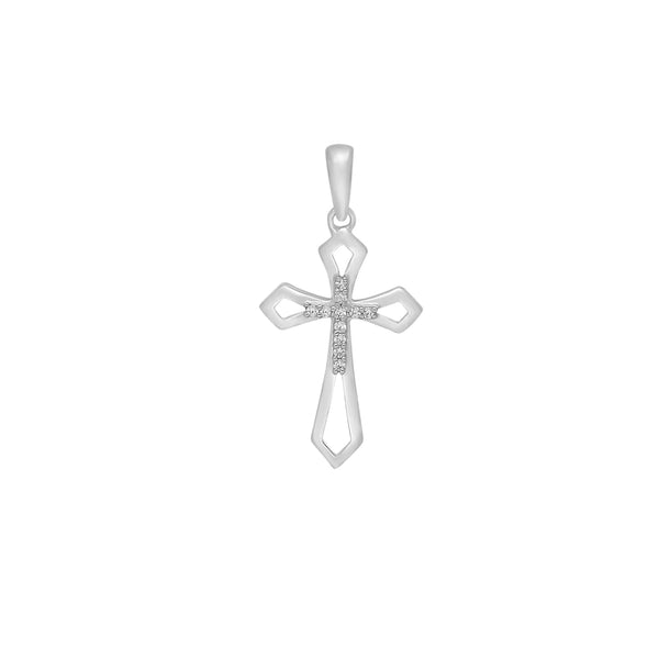 Diamond Cross Pendant (14K)