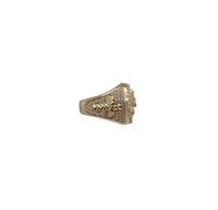 Zirconia Jesus Head Ring (14K)