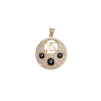 Evil Eyes Pendant (14K)