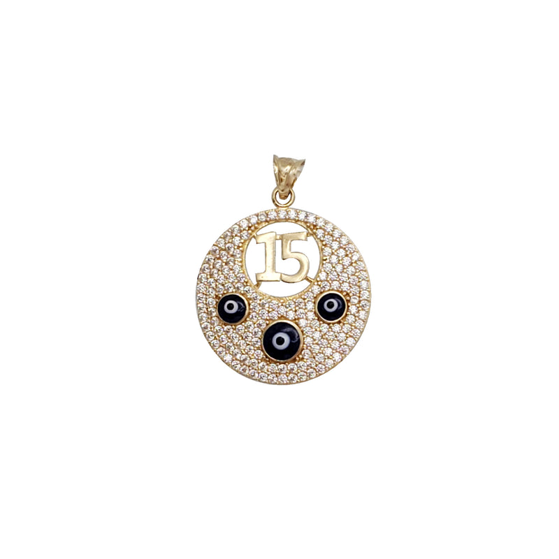 Evil Eyes Pendant (14K)