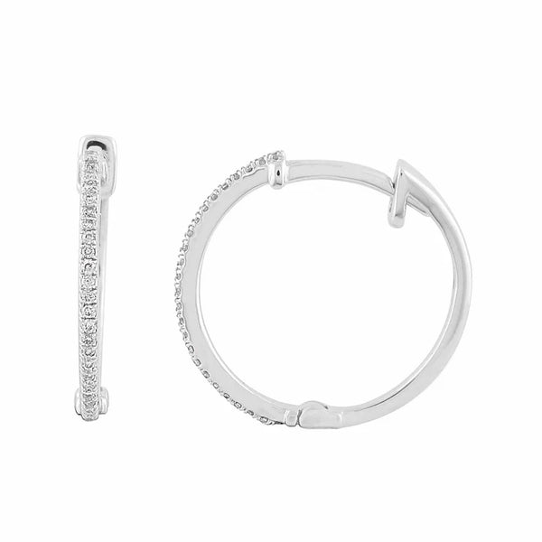 Diamond Hoop Earring (14K)