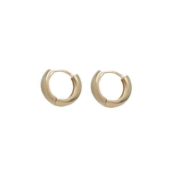 Plain Huggie Earrings (14K)