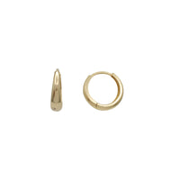 Plain Graduated Huggie Earrings (14K)