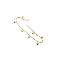 Puffy Hearts Anklet (14K)