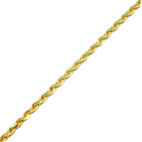 Diamond-Cut Solid Rope Bracelet (18K)