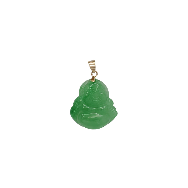 Jade Buddha Pendant (14K)