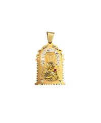 Enshrined Saint Barbara Pendant (14K)