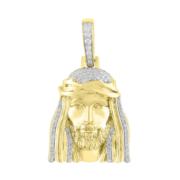 Jesus Diamond Pendant （14K）