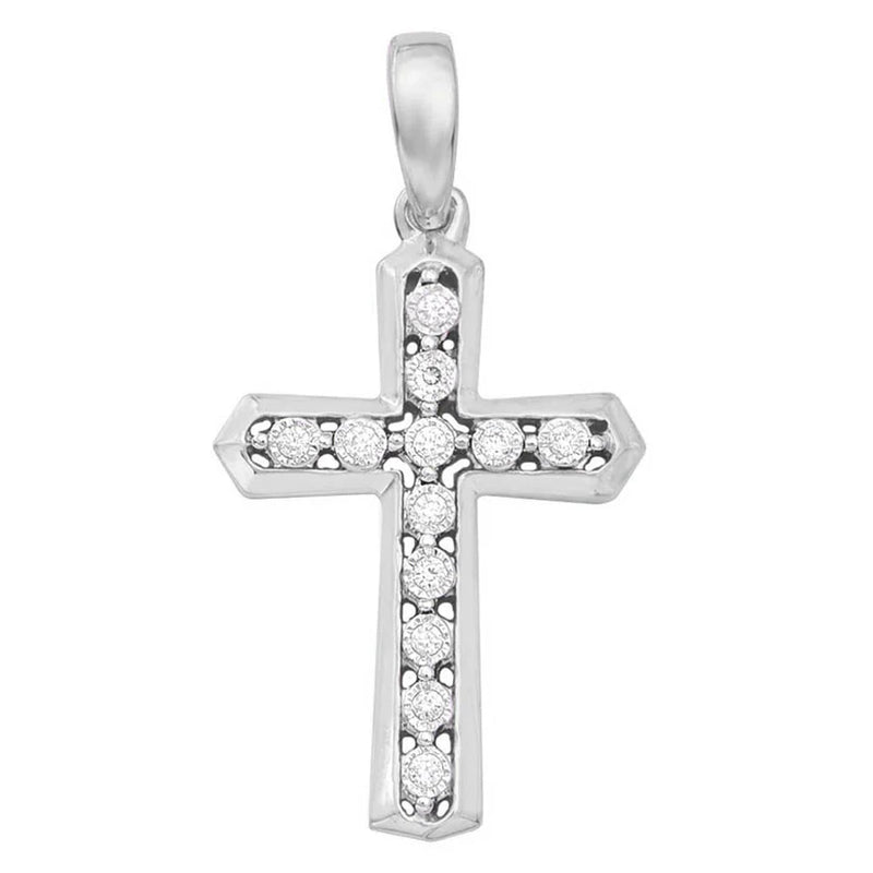 Cross Diamond Pendant (14K)